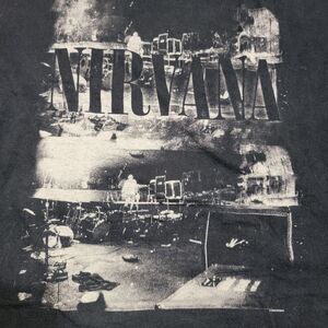 Nirvana Graphic SS Black Unisex Tee On Stage